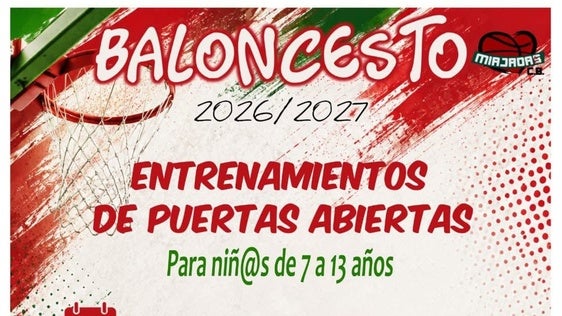 El Miajadas C.B. convoca unas jornadas de puertas abiertas de baloncesto para niños de entre 7 y 13 años