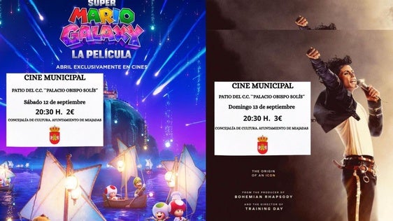 El Cine Municipal de Miajadas programa un fin de semana de cine familiar y musical con 'Super Mario Galaxy' y 'Michael'