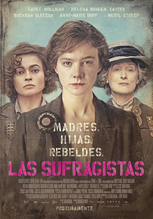 Cartel de la películas 'Las Sufragistas'. 