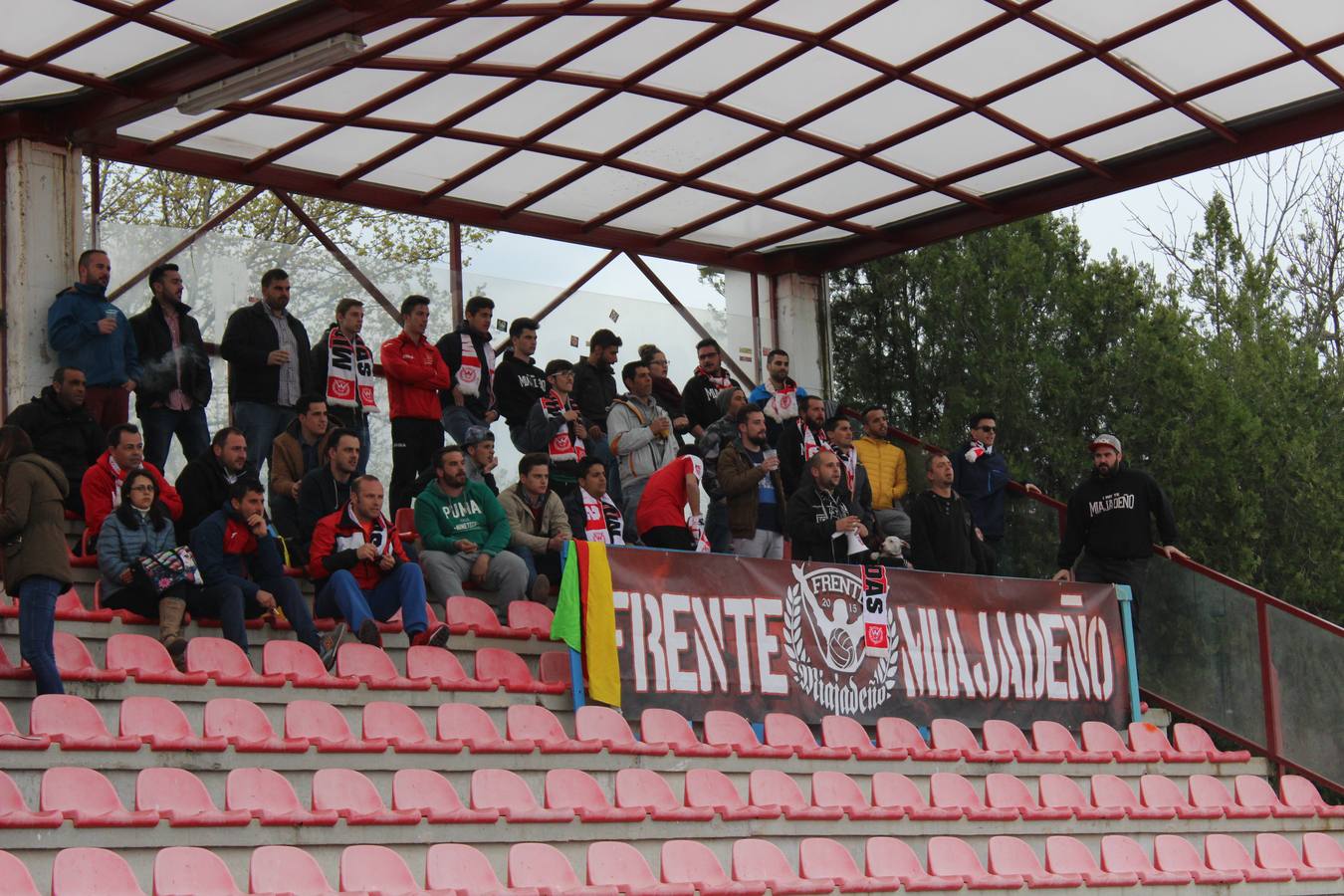 Frente Miajadeño en el pasado encuentro frente al CP Montehermoso. 