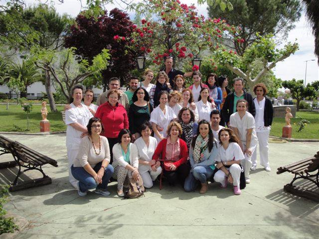 Imagen de archivo de los trabajadores de la residencia. 