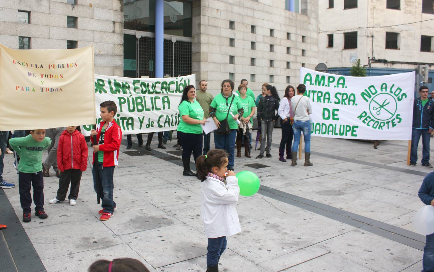 Una huelga anterior a la que también se sumaron los alumnos de Primaria. 