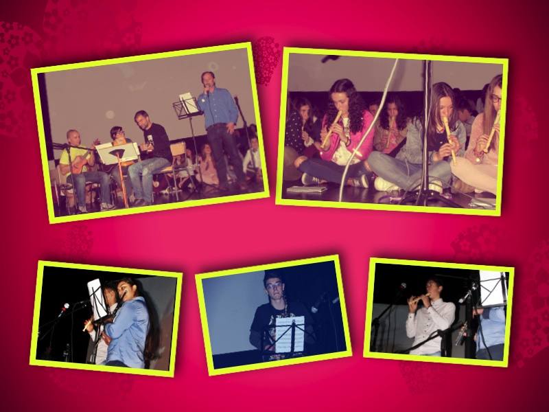 Algunas imágenes de los momentos musicales del festival. 