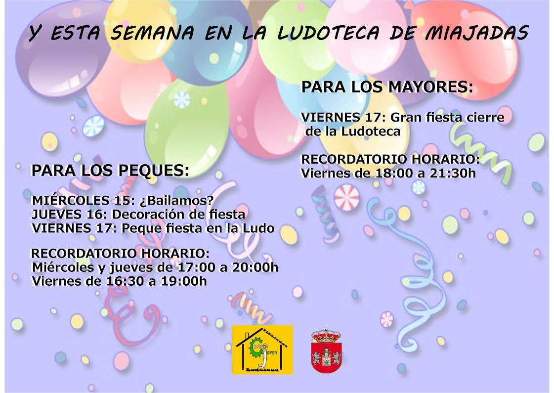 La ludoteca se despide con una gran fiesta hasta septiembre