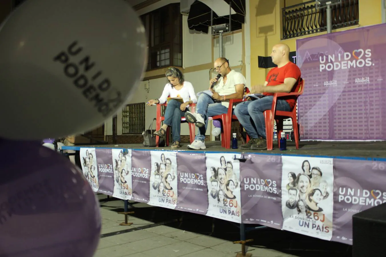 Rosa Mogollón (izquierda), Juan Félix Soto (centro) y Obed Santos (derecha). 