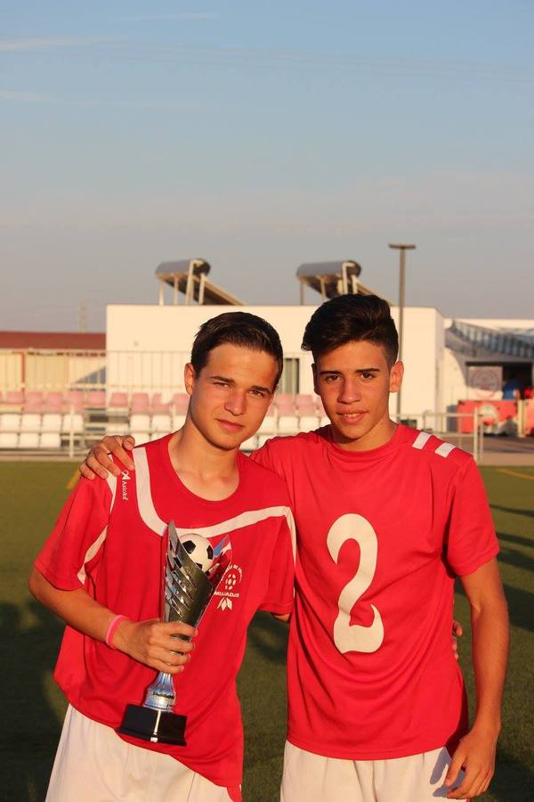 Dos jugadores de la EF Miajadas. 