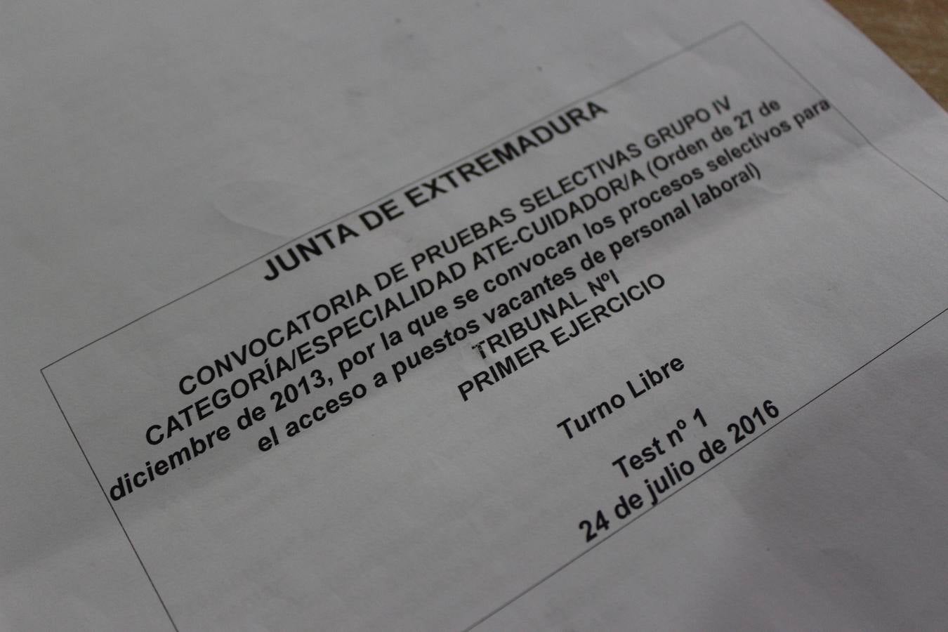 Examen de la prueba realizada. 