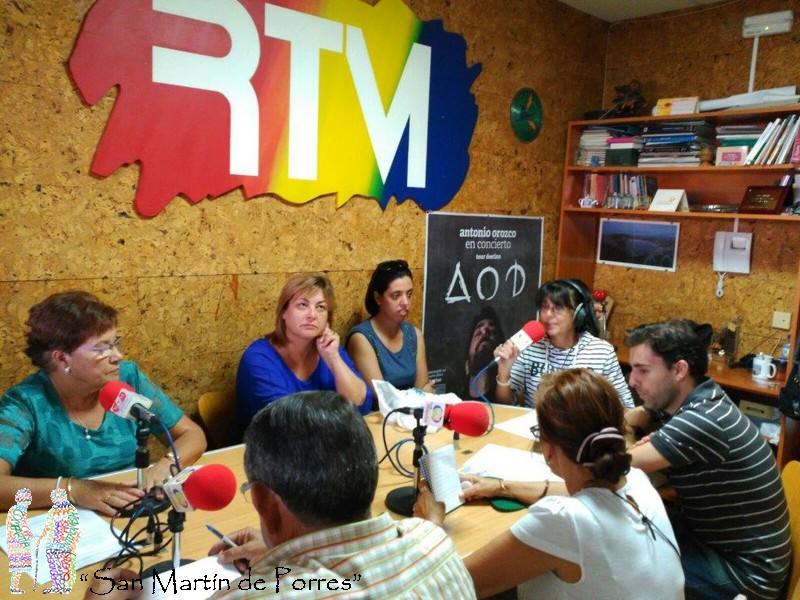 Participants en el programa de Radio Miajadas. 