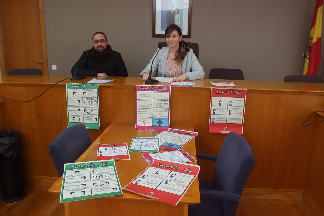 Eduardo Sosa e Isabel Ruiz en la presentación de la campaña. 