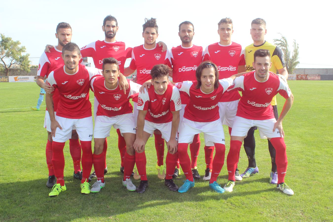 Imagen de archivo del equipo titular de un partido de la temporada. 