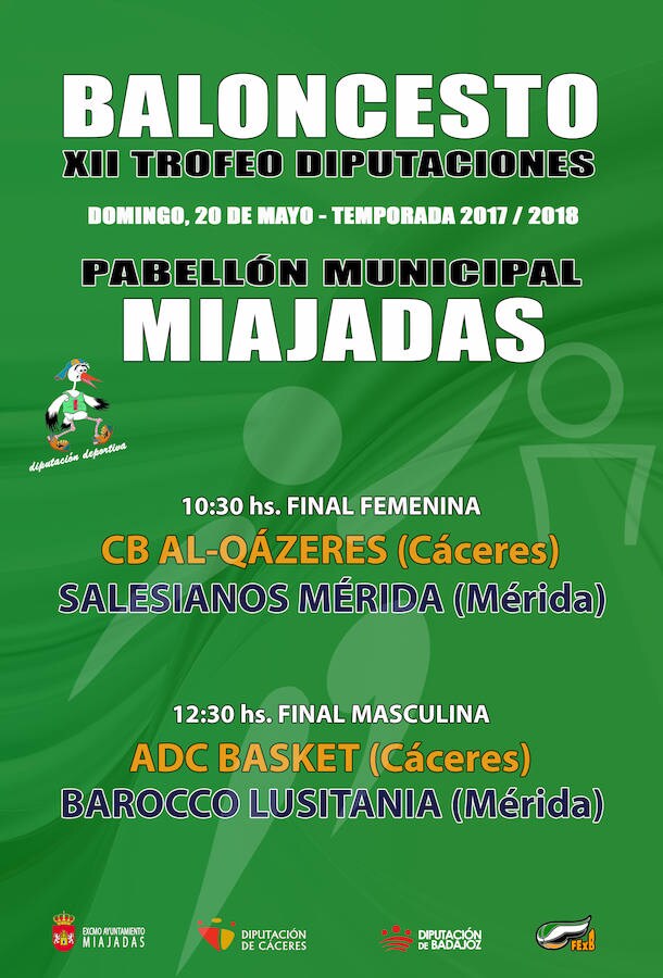 Cartel de las dos finales. 