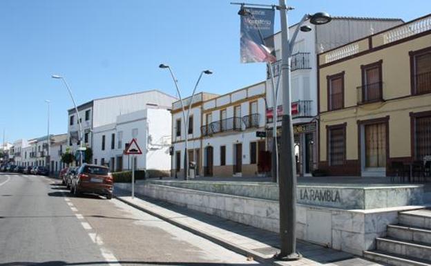 Zona de terrazas en la que tuvieron lugar los hechos 