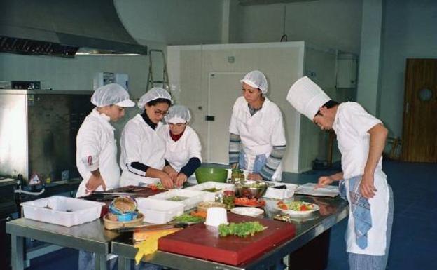 Alumnos de cocina 
