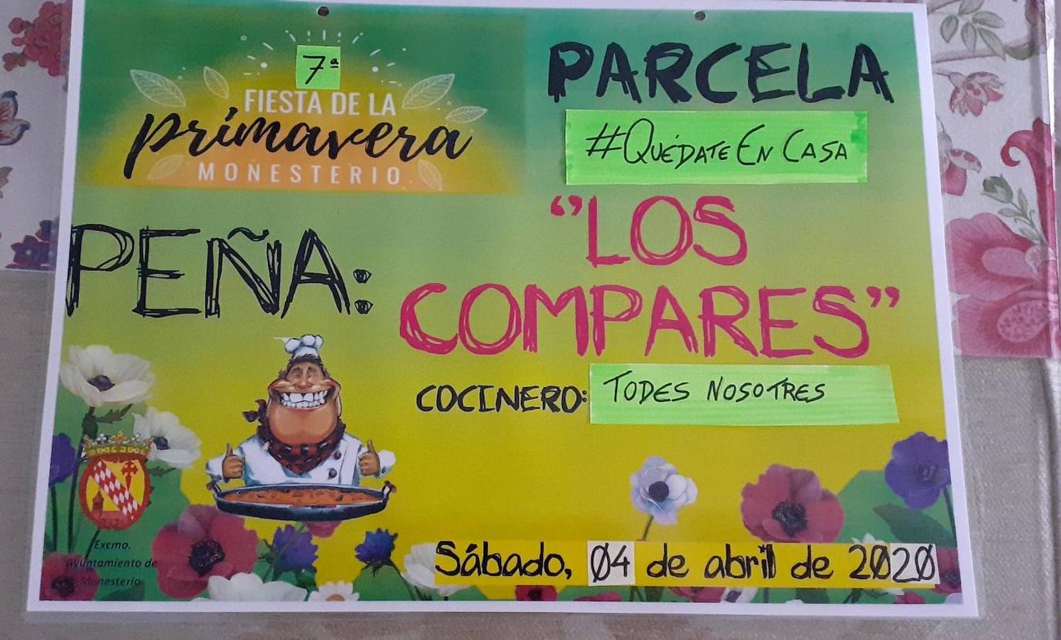 Fotos: Los monesterienses celebran la Fiesta de la Primavera desde casa