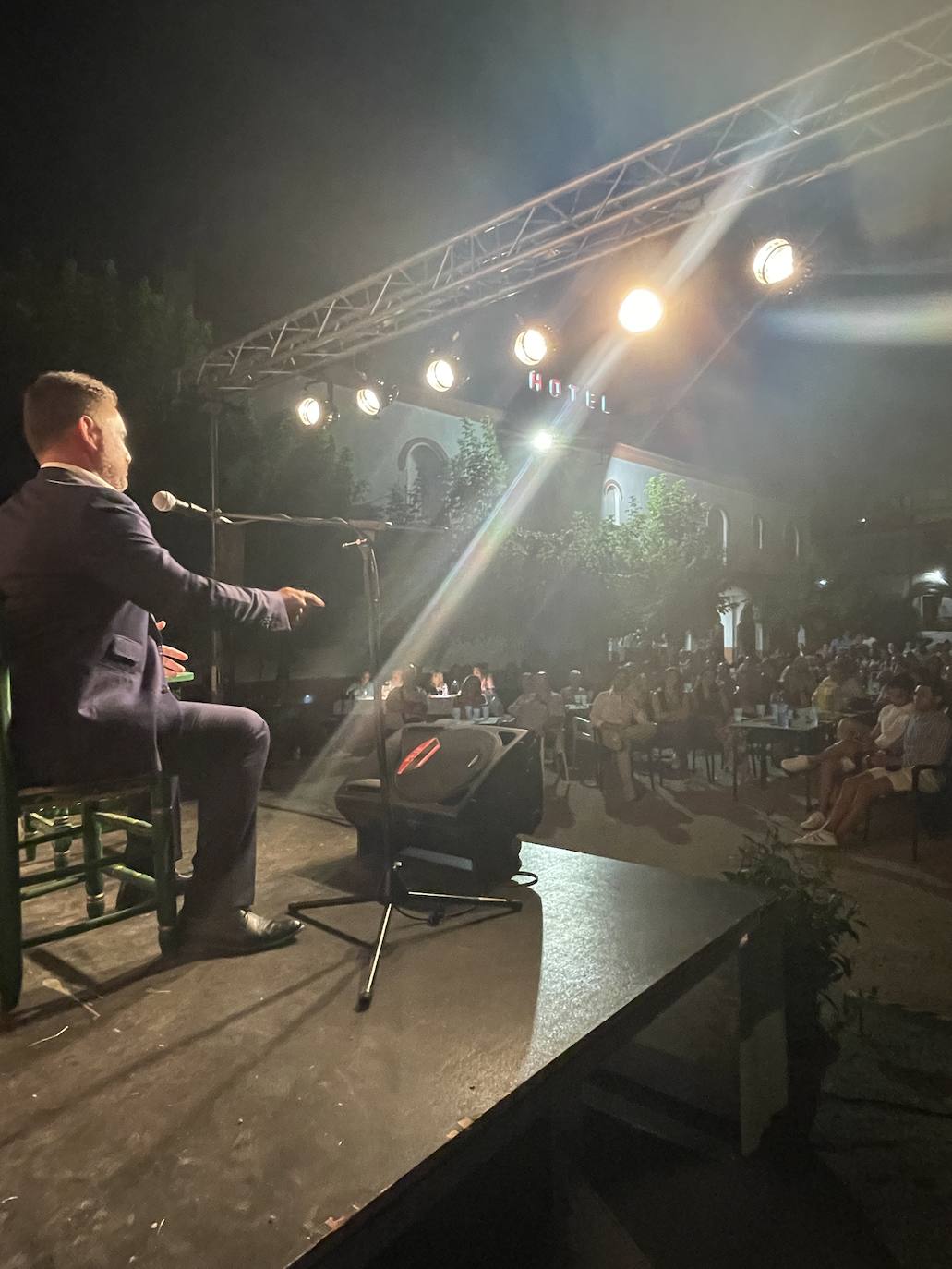 El ganador, José Manuel Gómez, de Écija, durante su actuación