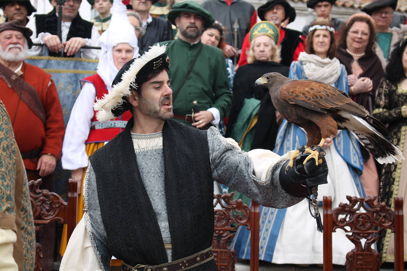 En imágenes, el II recibimiento de Carlos V en Monesterio