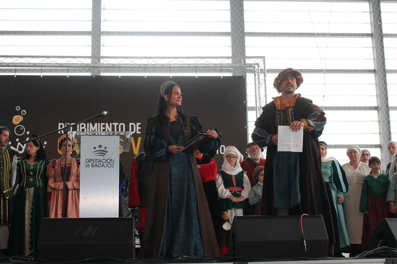 En imágenes, el II recibimiento de Carlos V en Monesterio