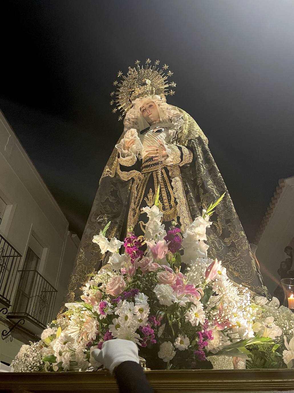 La Virgen de la Soledad procesionó la noche del Viernes Santo