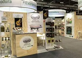 Stand de Sierra de Monesterio en el Salón Gourmets de Madrid 2023