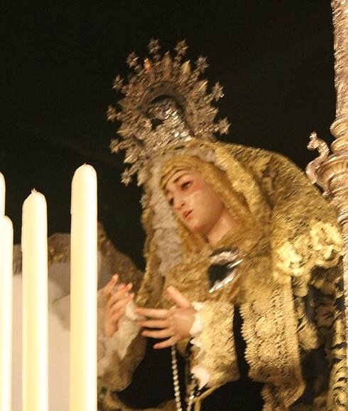 Imagen de la Virgen de la Soledad 