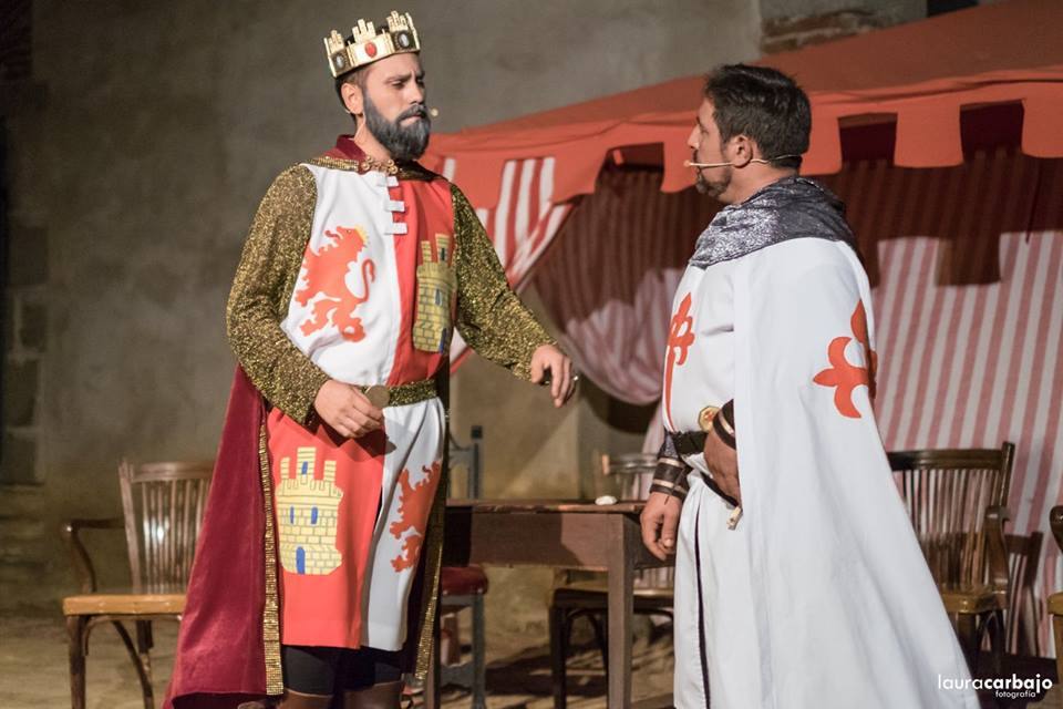 Durante la representación de Tentudia la Gloria de un Maestre 