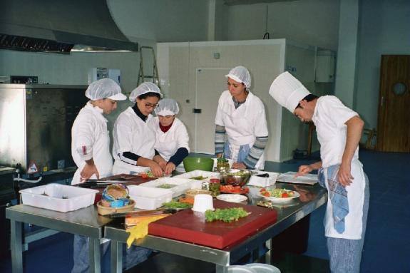 Alumnos de cocina de anteriores formaciones 