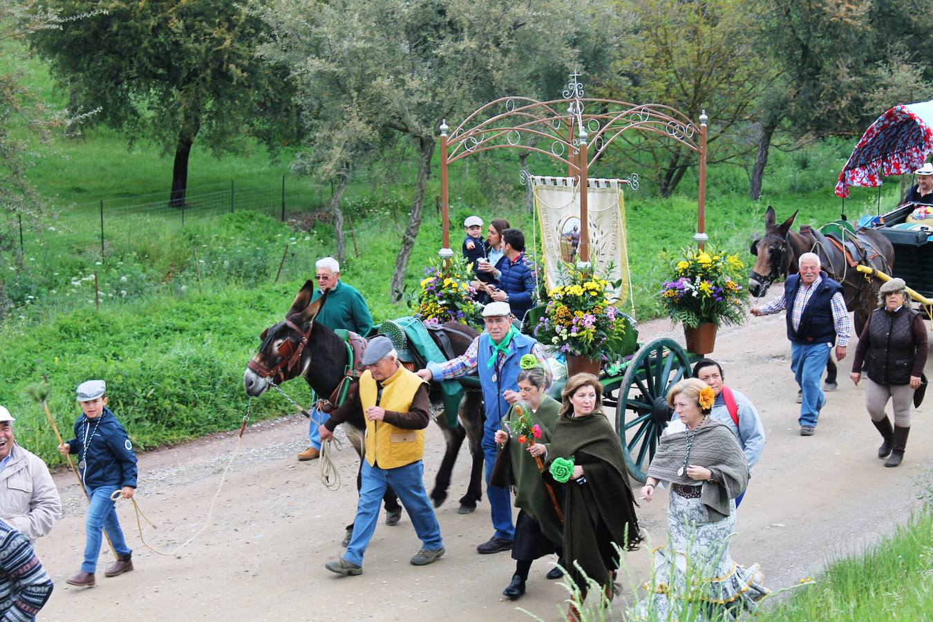 De camino a la Pradera, el pasado año 