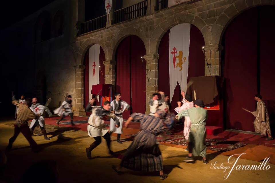 Durante la Batalla de moros y cristianos 