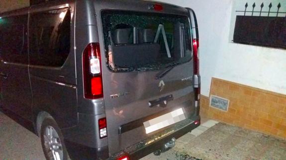 Estado del vehículo tras la colisión del menor 