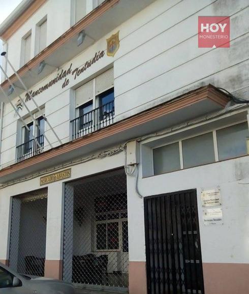Edificio en el que se encuentran en Monesterio el Servicio de Atención Social Básica 