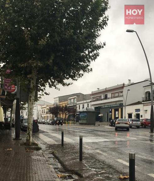 Día de lluvia en Monesterio 