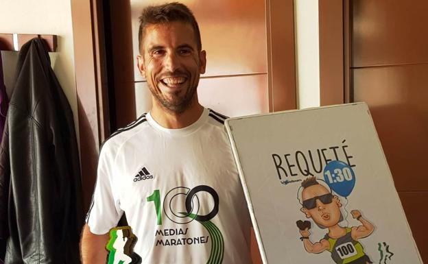 Alberto Masa llegó en Badajoz a las cien medias maratones 