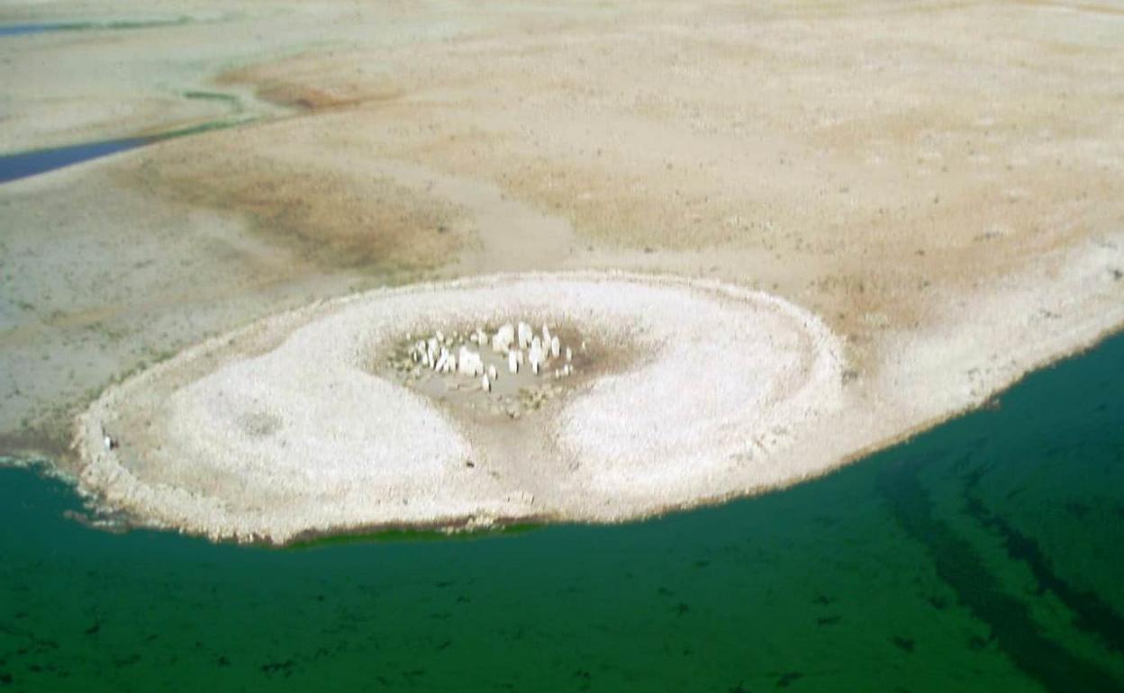 Imagen aérea del dolmen 
