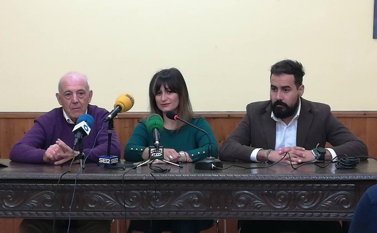 Carlos Zamora, Raquel Medina y Pedro Fernández 