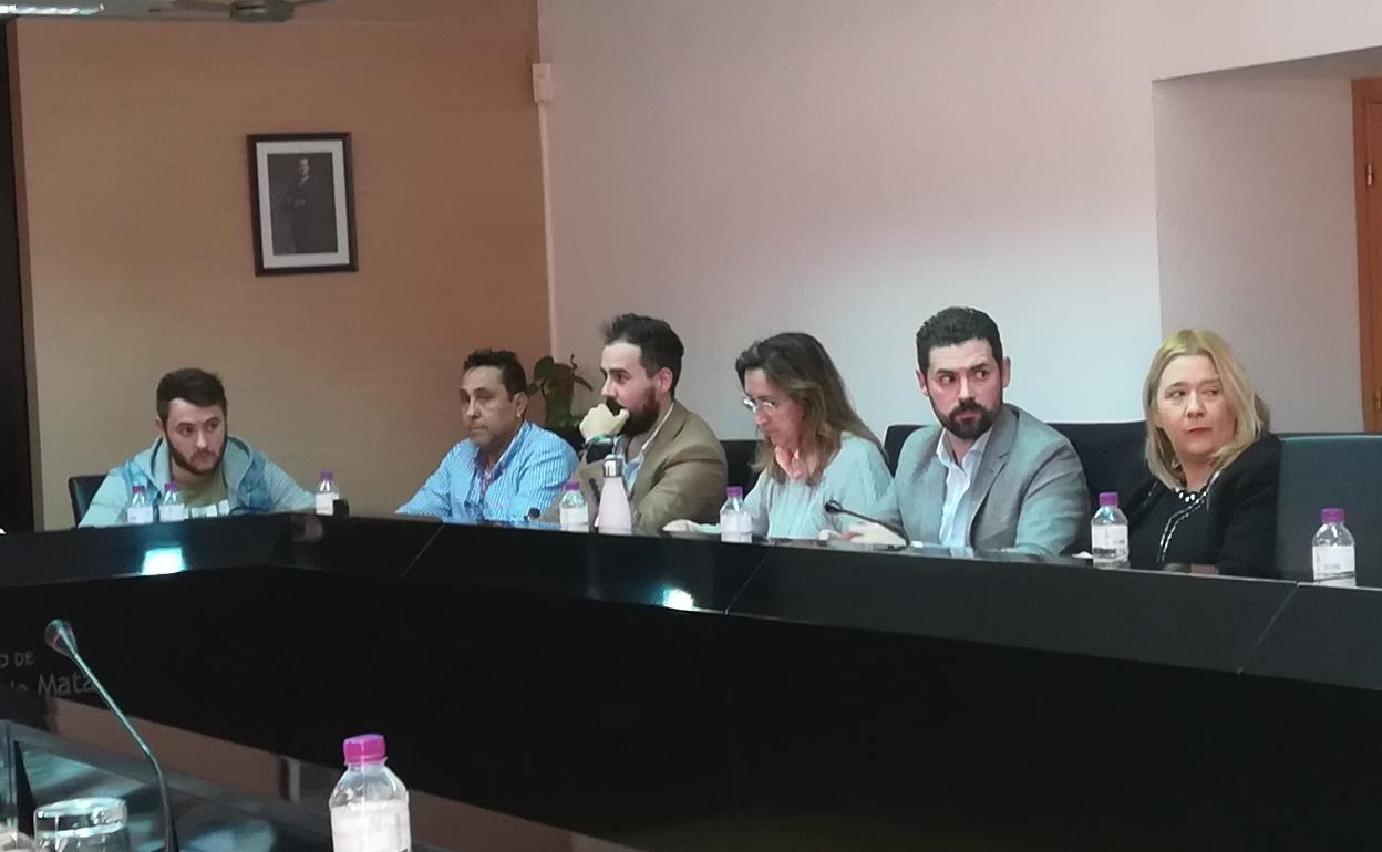 Grupo socialista en el pleno 