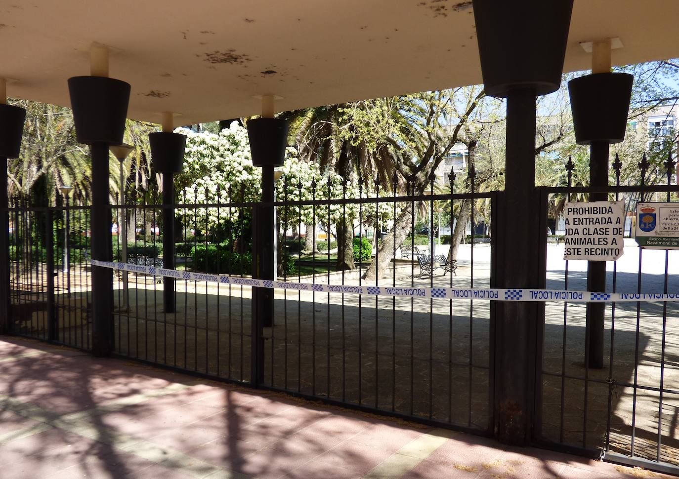 El parque municipal cerrado 