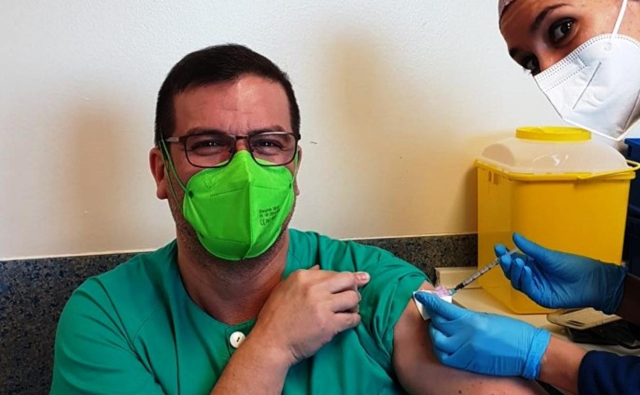 Vacunación en el hospital Campo Arañuelo 