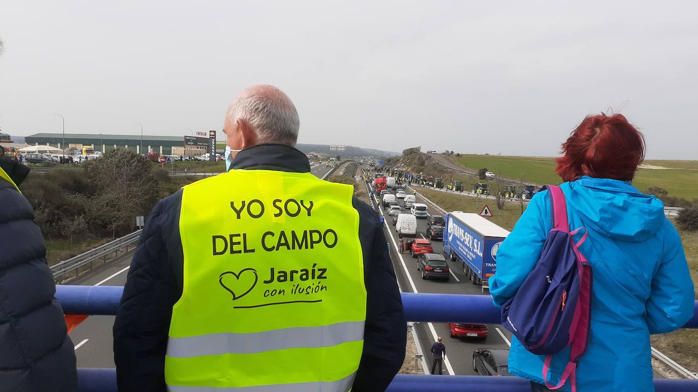 Fotos: Protesta tabaquera en la autovía de Extremadura