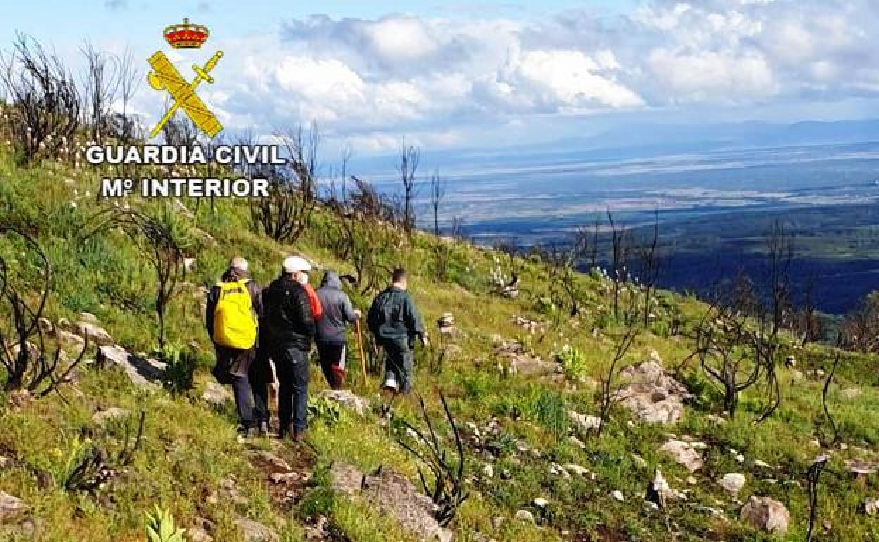 La Guardia Civil rescata a un senderista en Aldeanueva de la Vera
