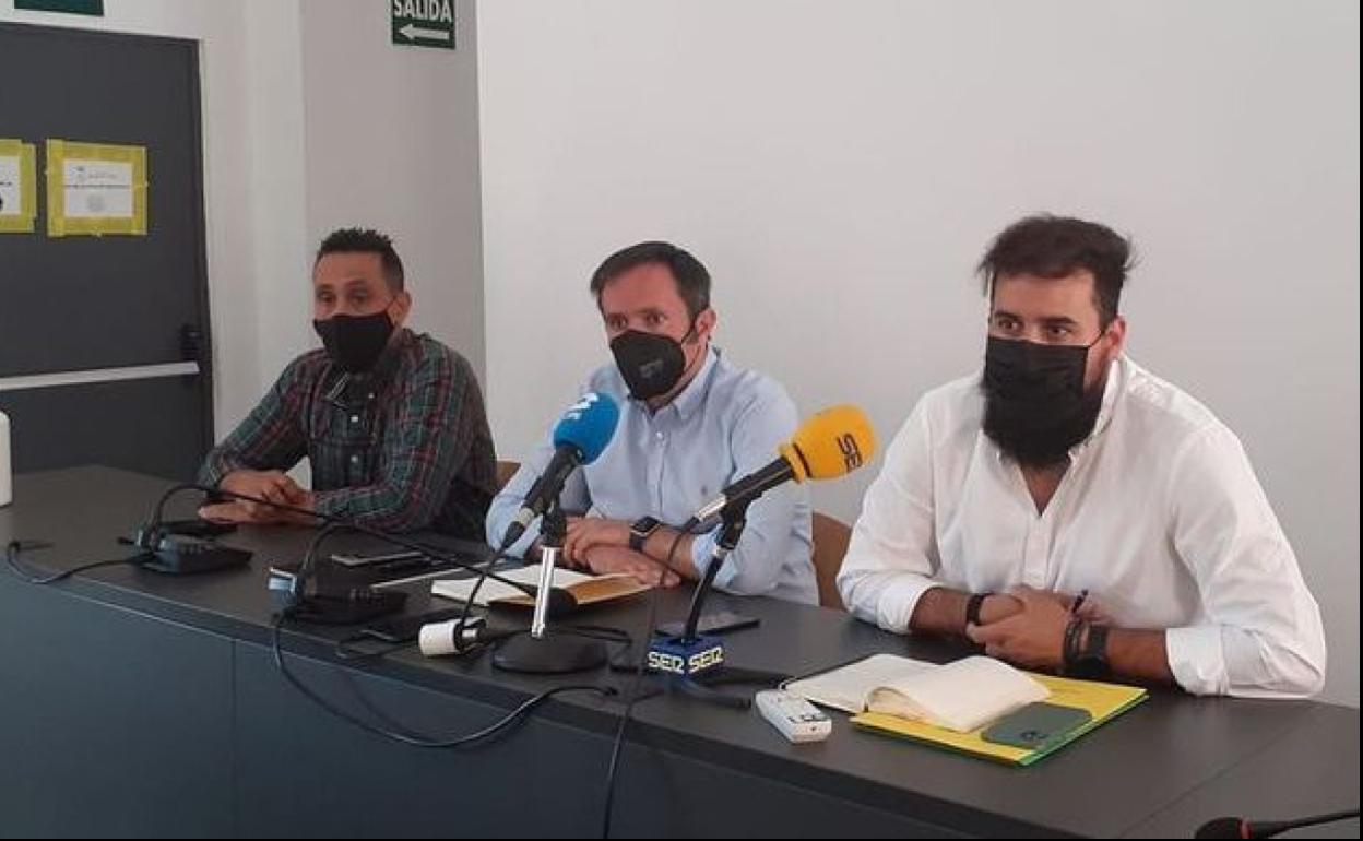 Alfredo Vizcaíno, César Ramos y Pedro Fernández en La Inmaculada 