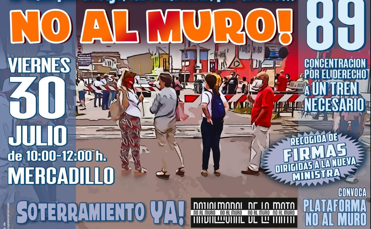 No al Muro recoge firmas de apoyo al soterramiento para entregar a la nueva ministra de Transportes