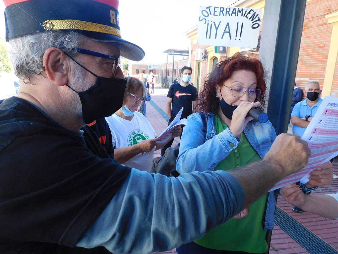 Fotos: Jornada reivindicativa por el soterramiento de las vías