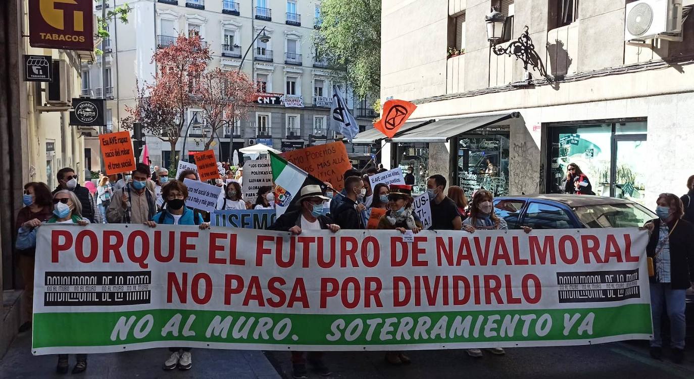 La reivindicación de No al Muro también se vio por las calles de Madrid 