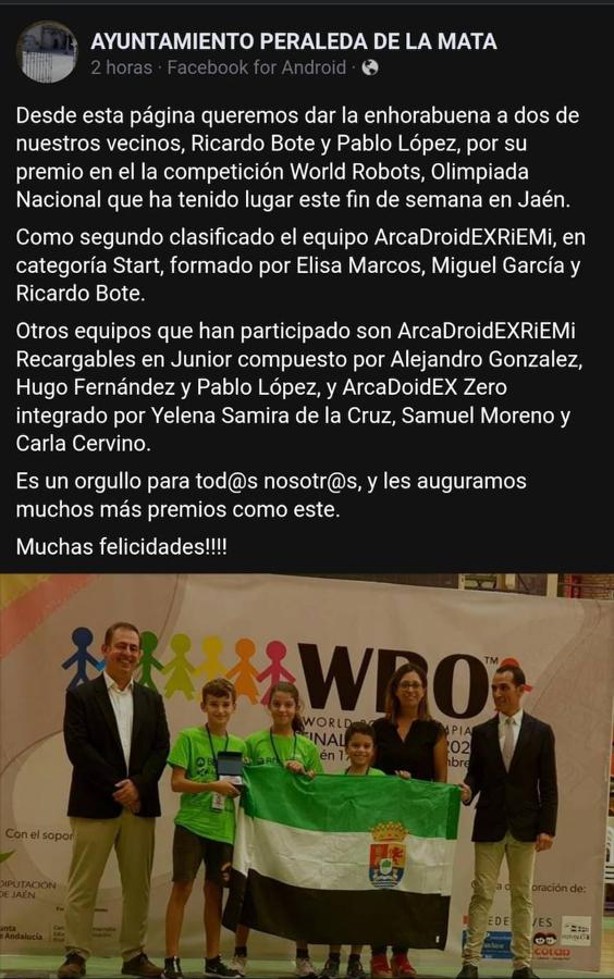 Fotos: Subcampeones de España en World Robot Olympiad