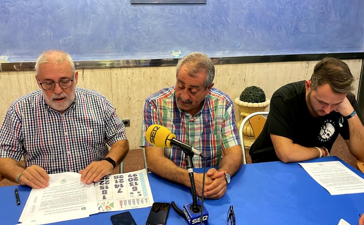 El concejal de Deportes, Josema Encinas, acompañó a José Manuel Blázquez y Fernando Fernández 