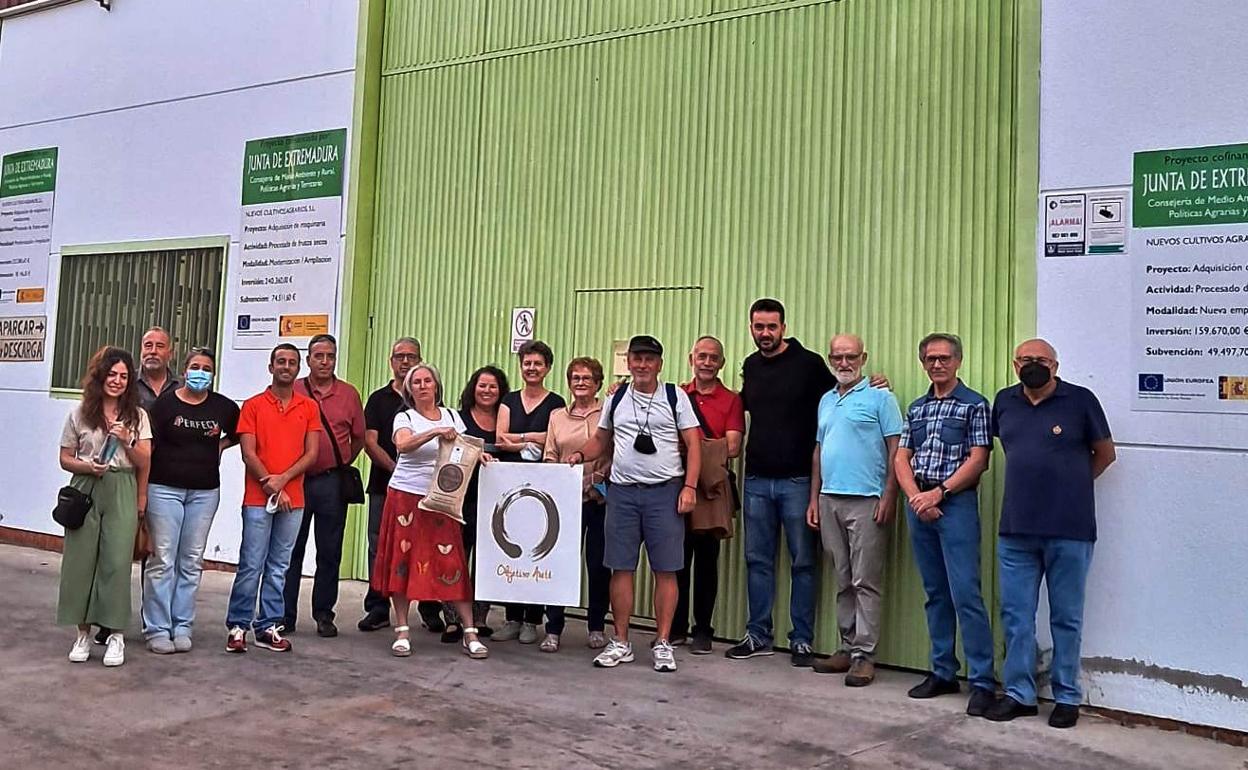 Asistentes a la anterior tertulia, en la que visitaron la empresa Nuevos Cultivos 