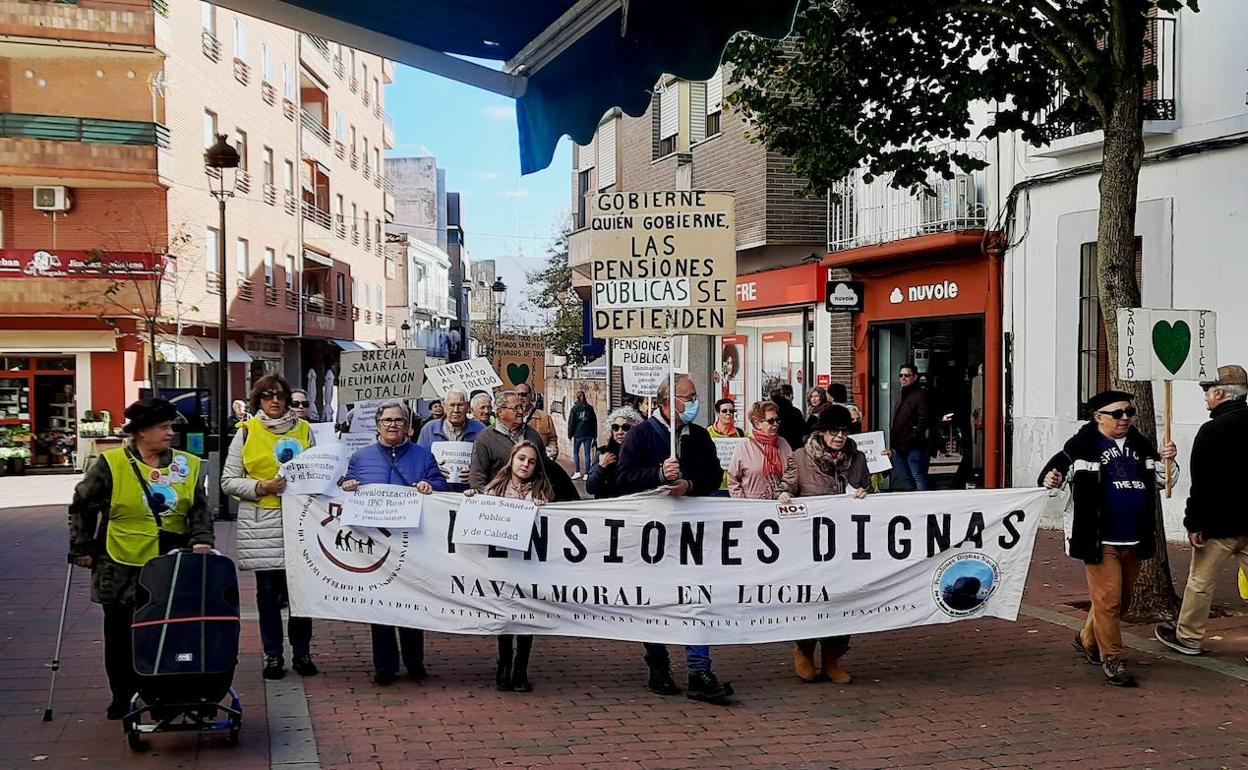 Manifestación por la zona peatonal 