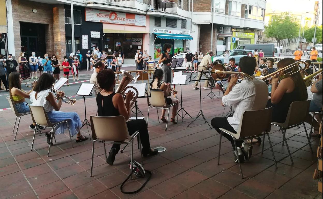 Actividad de la Escuela de Música en la calle 