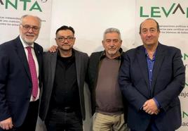 Estanislao Martín, Javier Cano, José Luis Fernández y Joaquín Sarró en la presentación