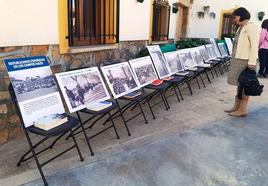 El homenaje se acompañó de una pequeña exposición fotográfica